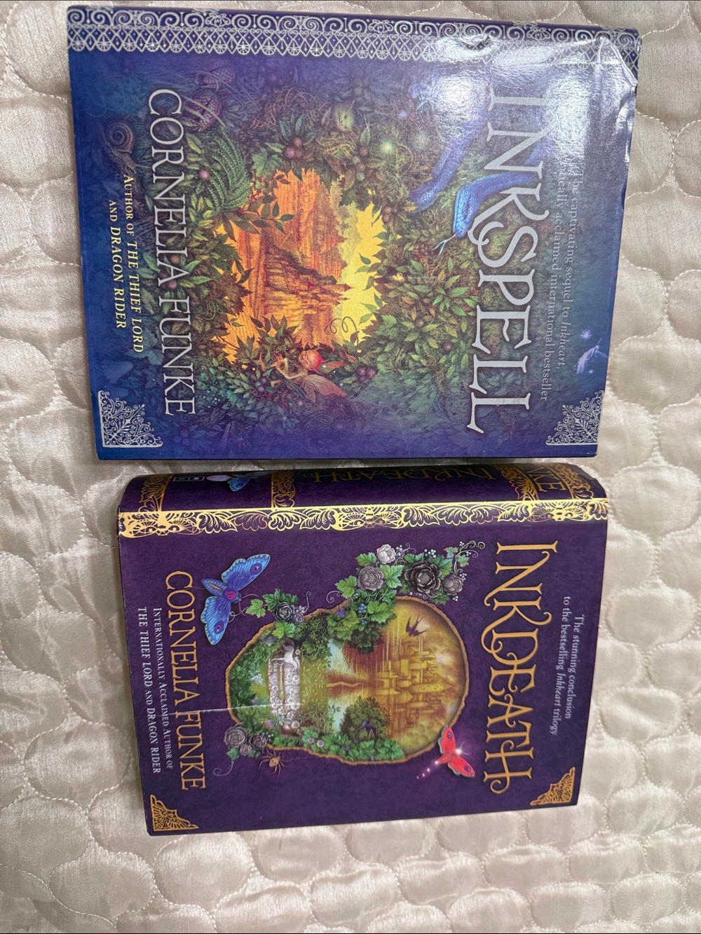 Inkspell & Inkdeath Hardcover Set — Purple Fantasy Covers